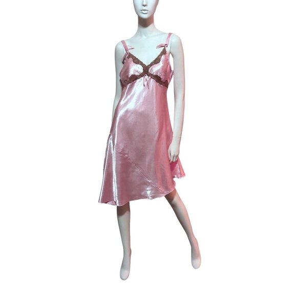 Robert Louis Dresses & Skirts - Y2K Robert Louis Slip Dress M Asymmetric Babydoll Sundress Romantic Prom Wedding